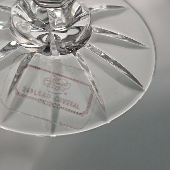 Royal Dartmouth Cut Glass Cordial Glasses 5.5" set-3 vintage elegant crystal - Picture 11 of 14